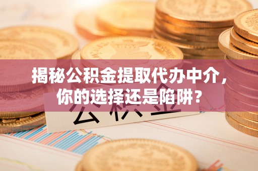 茂县揭秘公积金提取代办中介，你的选择还是陷阱？