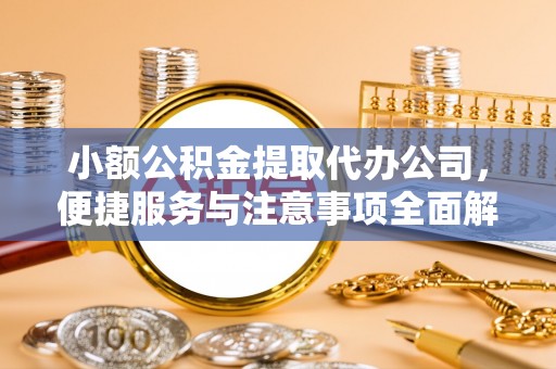 茂县小额公积金提取代办公司，便捷服务与注意事项全面解析