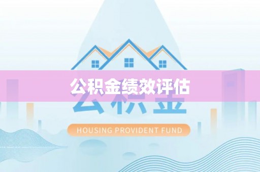 茂县公积金绩效评估