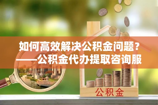 茂县如何高效解决公积金问题？——公积金代办提取咨询服务指南