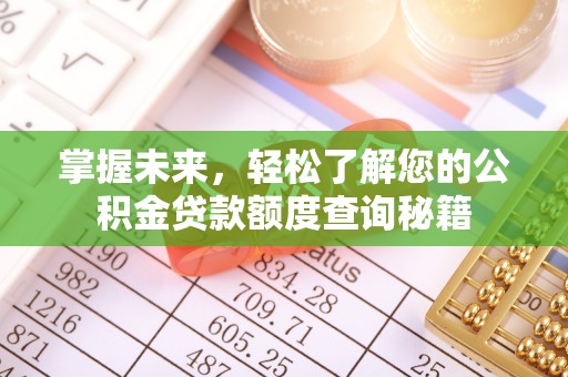 茂县掌握未来，轻松了解您的公积金贷款额度查询秘籍