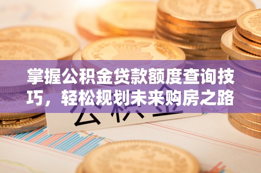 茂县掌握公积金贷款额度查询技巧，轻松规划未来购房之路