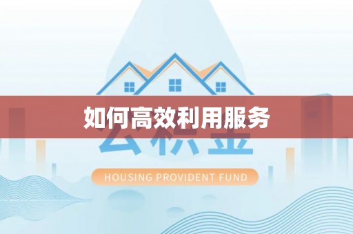 茂县如何高效利用服务