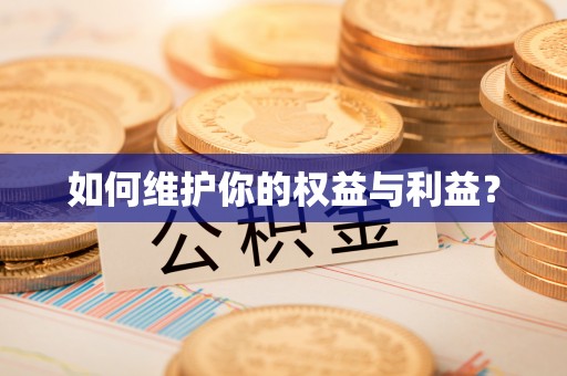 茂县如何维护你的权益与利益？