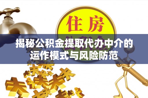 茂县揭秘公积金提取代办中介的运作模式与风险防范