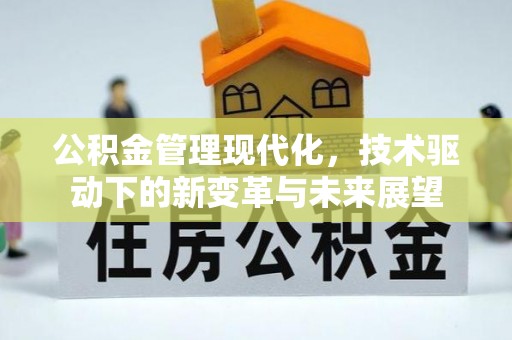 茂县公积金管理现代化，技术驱动下的新变革与未来展望