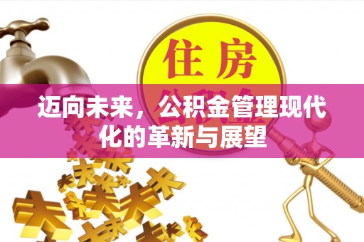 茂县迈向未来，公积金管理现代化的革新与展望