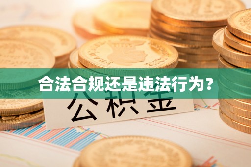 茂县合法合规还是违法行为？