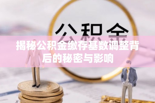 茂县揭秘公积金缴存基数调整背后的秘密与影响