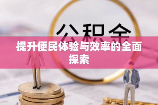 茂县提升便民体验与效率的全面探索